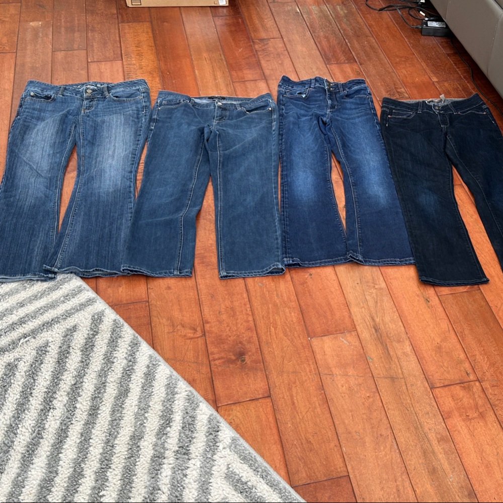 Lot of 4 Pairs of Jeans Size 4